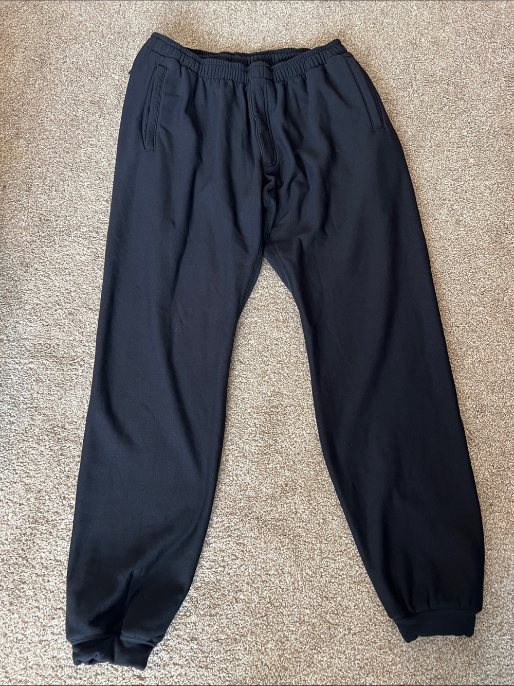 Simms Black Elastic-Waist Jogger Sweatpants